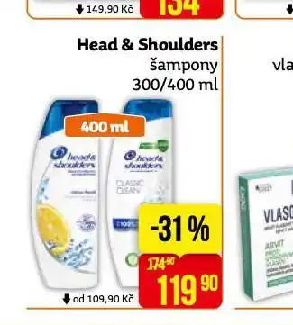 Teta Head&shoulders šampon nabídka
