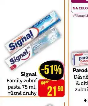 Teta Signal family zubní pasta nabídka