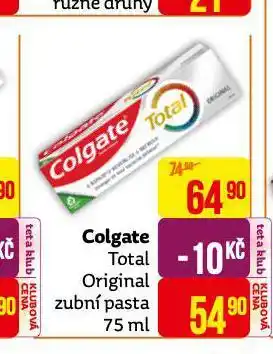 Teta Colgate total original zubní pasta nabídka