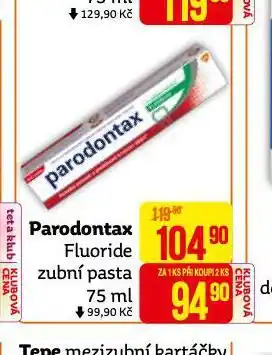 Teta Parodontax fluoride zubní pasta nabídka