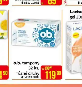 Teta O.b. tampony nabídka