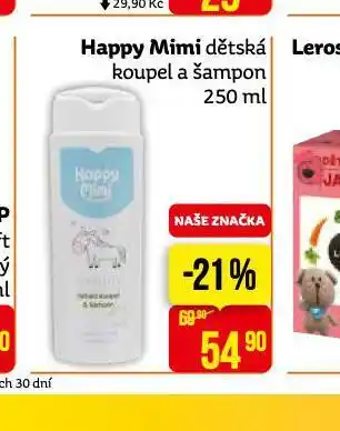 Teta Happy mimi dětská koupel a šampon nabídka