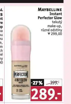 Rossmann Maybelline tekutý make-up nabídka