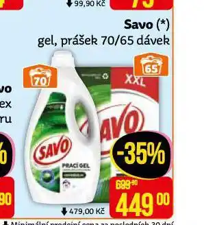 Savo gel, prášek