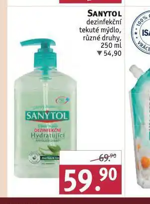 Rossmann Sanytol dezinfekční tekuté mýdlo nabídka