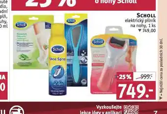 Rossmann Scholl elektrický pilník na nohy nabídka