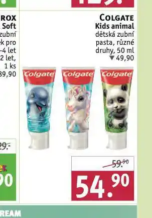 Rossmann Colgate kids animal dětská zubní pasta nabídka