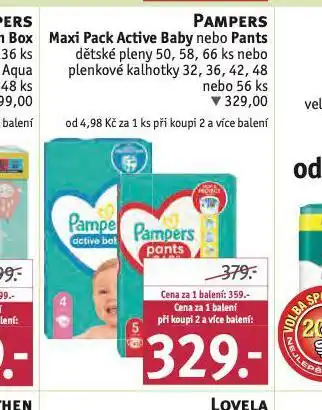 Rossmann Pampers dětské plenky nabídka