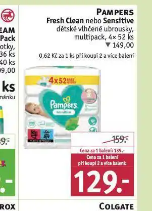 Rossmann Pampers dětské vlhčené ubrousky nabídka