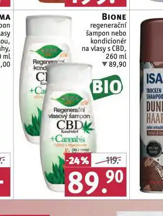Rossmann Bione regenerační šampon, kondicioner nabídka