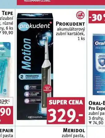 Rossmann Prokudent akumulátorový zubní kartáček nabídka