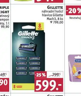 Rossmann Gillette náhradní holicí hlavice nabídka