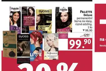 Rossmann Palette deluxe permanentní barva na vlasy nabídka