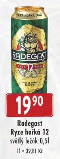 Qanto Radegast Ryze hořká 12 nabídka