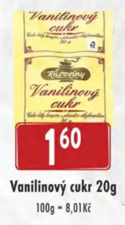 Qanto Vanilinový cukr 20g nabídka