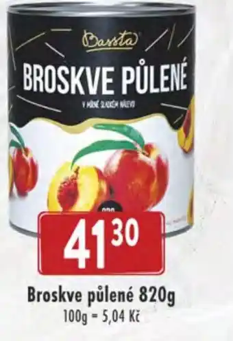 Qanto Broskve půlené 820g nabídka