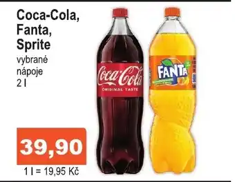COOP DISKONT Coca-Cola, Fanta, Sprite 2L nabídka