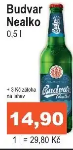 COOP DISKONT Budvar Nealko 0.5l nabídka