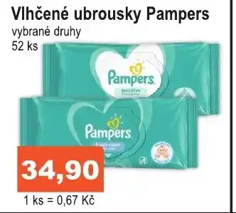 COOP DISKONT Vlhčené ubrousky Pampers nabídka