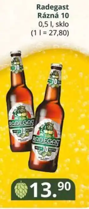 Potraviny CZ Radegast Rázná 10 0.5L nabídka