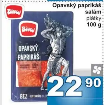 Jip Opavský paprikáš salám plátky 100 g nabídka