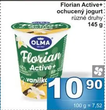 Jip Florian Active+ ochucený jogurt nabídka