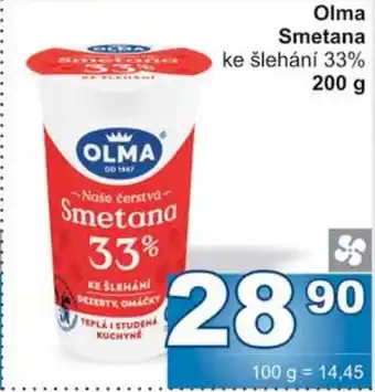 Jip Olma Smetana ke šlehání 33% 200 g nabídka