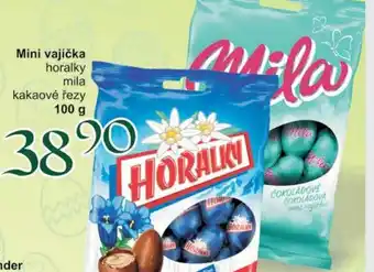 Jip Mini vajíčka horalky mila kakaové řezy 100 g nabídka
