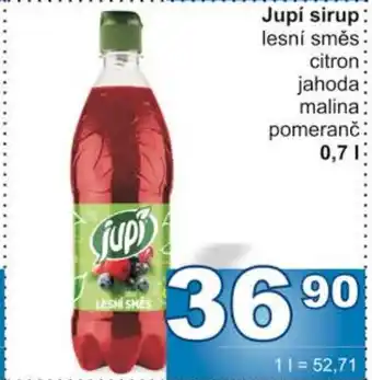 Jip Jupí sirup lesní směs citron jahoda malina pomeranč 0,7 l. nabídka