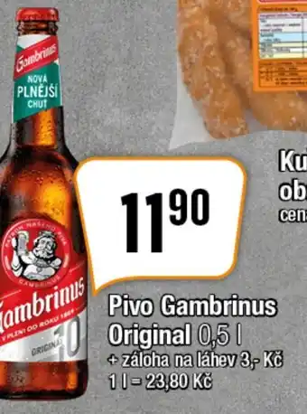 TEMPO Pivo Gambrinus Original 0,5 L nabídka