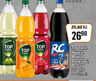 Top Topic Hrozen, Malina, Pomeranč, RC Cola 1.5L