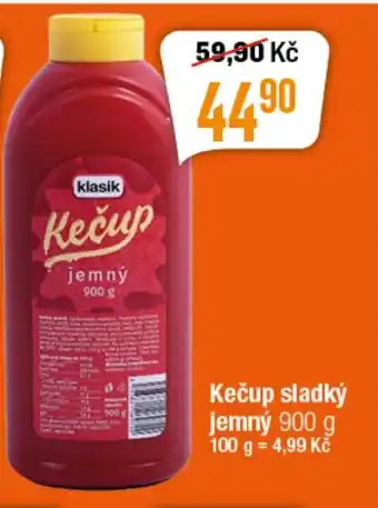 Kečup sladký jemný 900 g