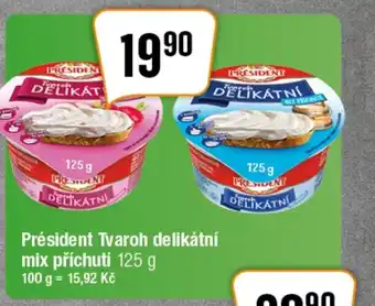 TEMPO Président Tvaroh delikátní mix příchutí 125 g nabídka