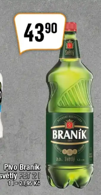 TEMPO Pivo Braník světlý PET 2L nabídka