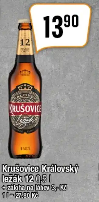 TEMPO Krušovice Královský ležák 12 0,5L nabídka