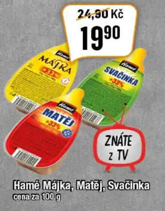 TEMPO Hamé Májka, Matěj, Svačinka nabídka