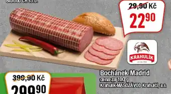 TEMPO Bochánek Madrid nabídka