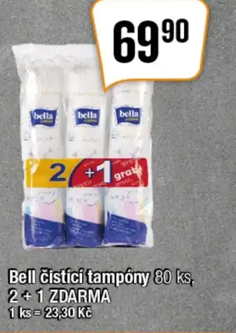 Bell čistící tampóny 80 ks, 2+1 ZDARMA