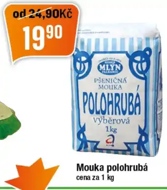 Mouka polohrubá