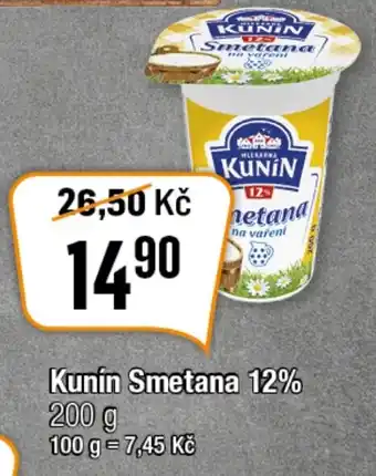 TEMPO Kunín Smetana 12% nabídka