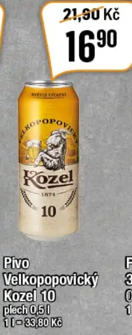 TEMPO Pivo Velkopopovický Kozel 10 nabídka