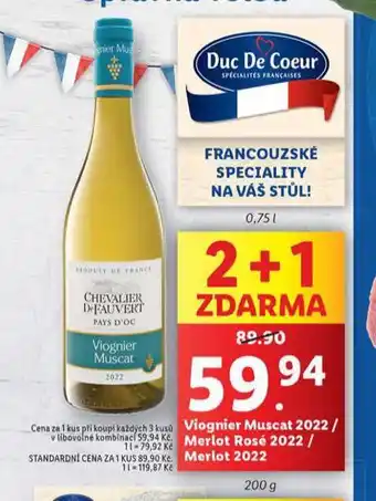 Lidl Merlot rosé 2022 nabídka