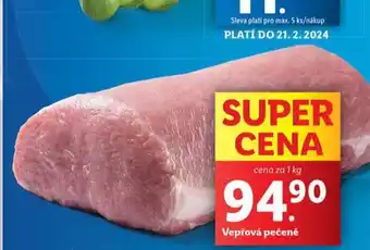 Lidl Vepřová pečeně nabídka
