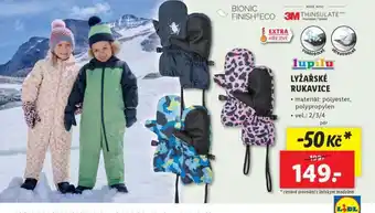 Lidl Lyžařské rukavice nabídka