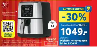Lidl Digitální horkovzdušná fritéza 1500 w nabídka