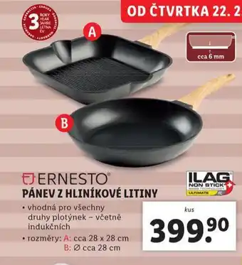 Lidl Pánev z hliníkové litiny nabídka