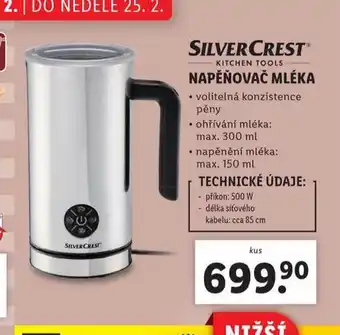 Lidl Napěňovač mléka nabídka
