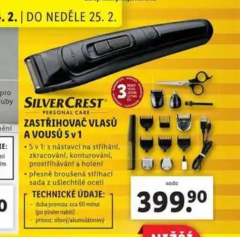 Lidl Zastřihovač vlasů a vousů nabídka