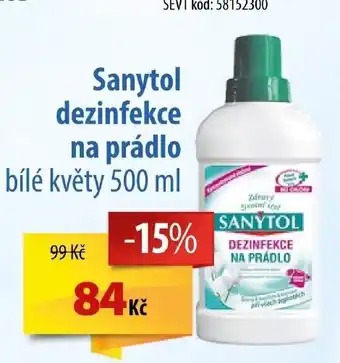 SEVT Sanytol dezinfekce na prádlo bílé květy 500 ml nabídka