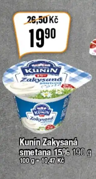 TEMPO Kunín Zakysaná smetana 15% nabídka
